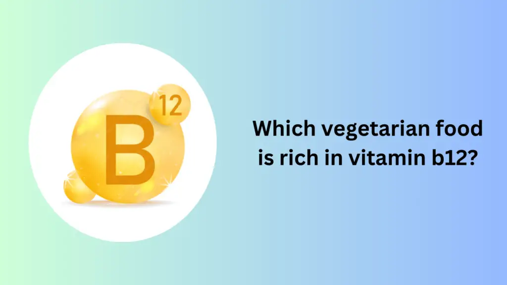 Which vegetarian food is rich in vitamin b12?